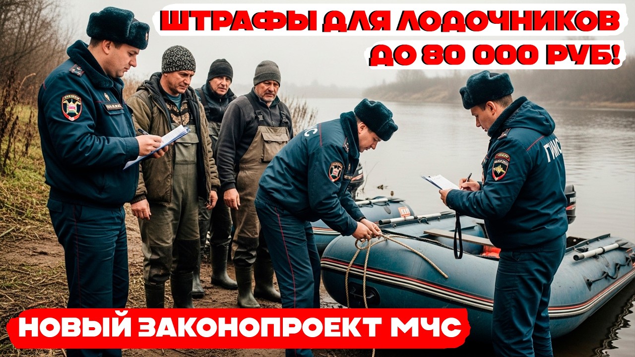 Пора продавать лодку! Новые штрафы для лодочников до 80 000 рублей. Законопроект МЧС уже опубликован