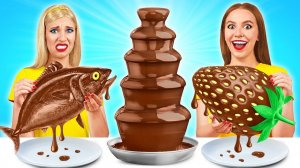 Шоколадный Фонтан Челлендж # Битвы с Едой c TeenDO Challenge
