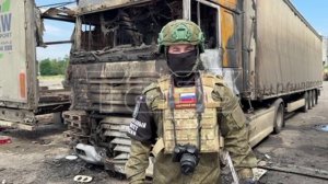 Последствия атаки БПЛА в Донецке