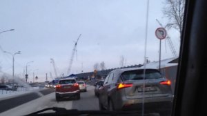 ЗСД пришел на Васильевский остров. Проблемы с проездом. Вид на КАД