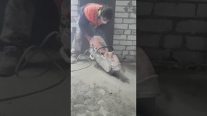 Бетонорез Stihl ts 800, уничтожает бетон.