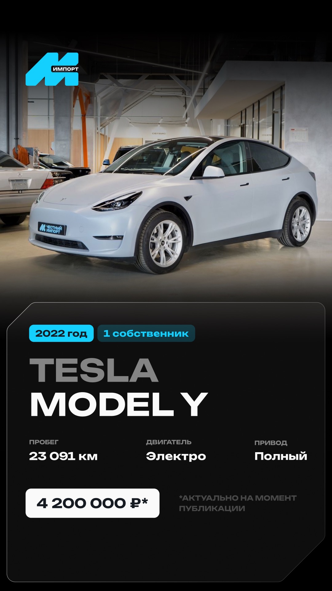 Tesla Model Y AWD Performance 2022 г. смотреть онлайн