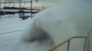 Поезда чистящие снег на заснеженных участках железных дорог☝► ✓✔♚ ♛★