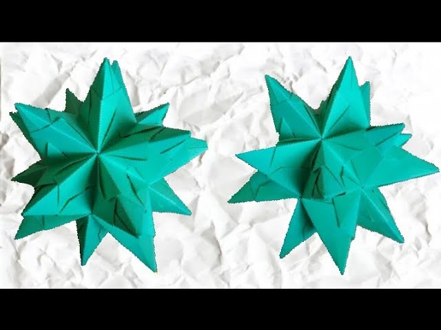 Кусудама из бумаги в технике оригами Торнилло video tutorial смотреть онлайн