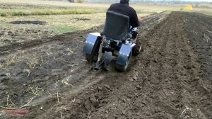 ВСПАШКА ПО НОВОМУ / ИСПЫТАНИЯ НАВЕСКИ ДО АДАПТЕРА МОТОБЛОКА / KENTAVR TRACTOR IN WORK