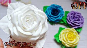 Теперь я точно влюбилась в фоамиран✨💖Роза из фоамирана🌹