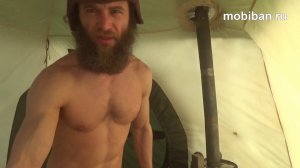 Печь КЦ-4 в Мобиба МБ-15 с внутренним тентом. Полный тест