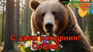 С днём рождения, София! Поздравительная песня