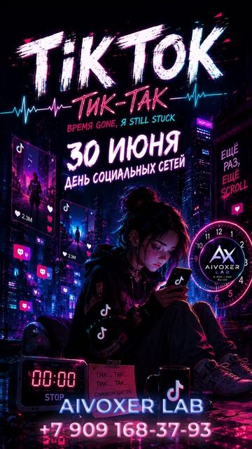 30 июня — День соцсетей! TikTok, тик-так — Песня ко Дню социальных сетей 2026 AIVOXER