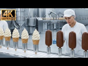 Как делают мороженое. Полный цикл производства.