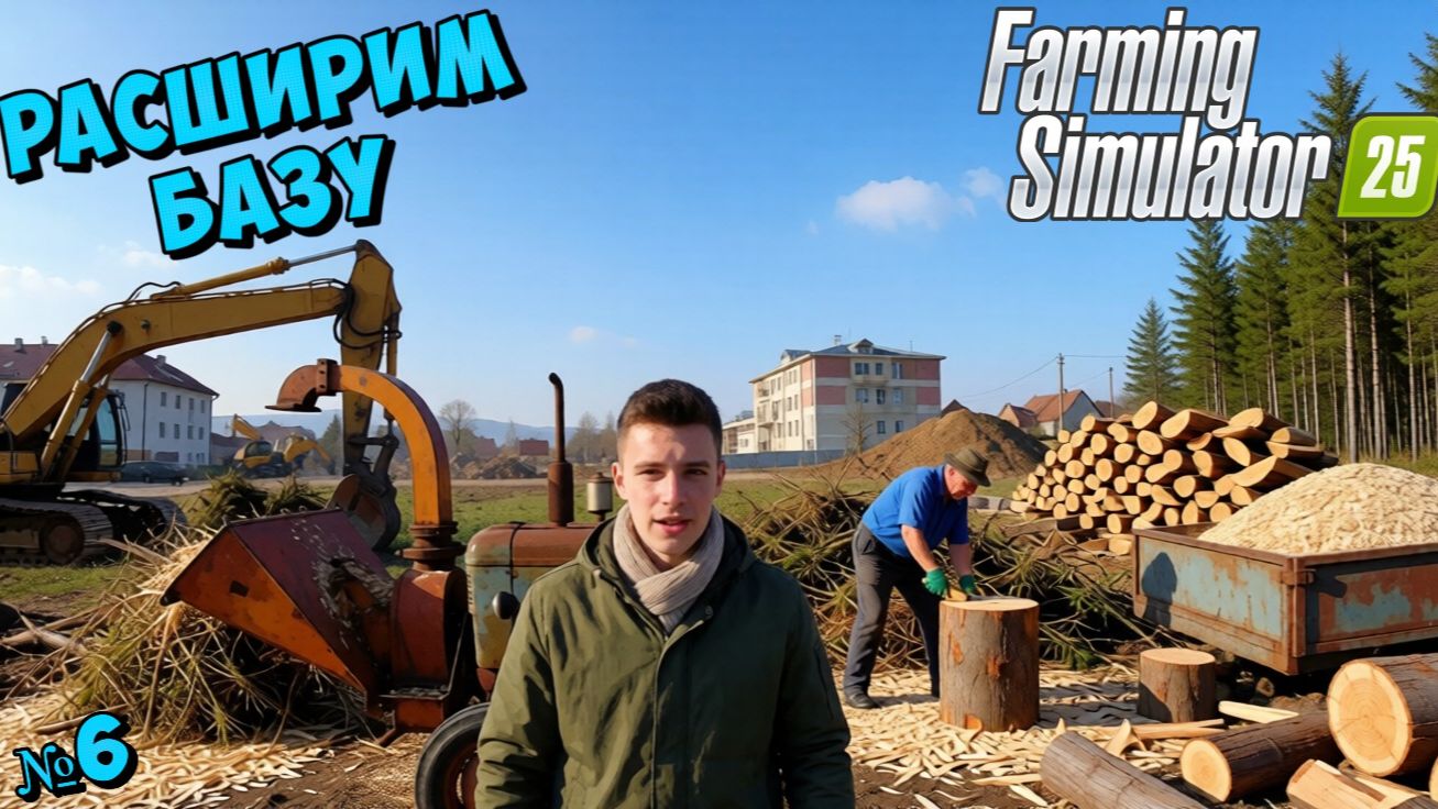 Расширяем Базу  (  Берёзовая -  Роща ) Farming Simulator 25