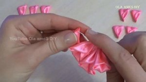 Их Хочется Съесть😍 НЕЖНЫЕ ЦВЕТЫ из ЛЕНТ 😍Канзаши/ DIY Ribbon Flowers/ Flores de Fita Ola ameS DIY