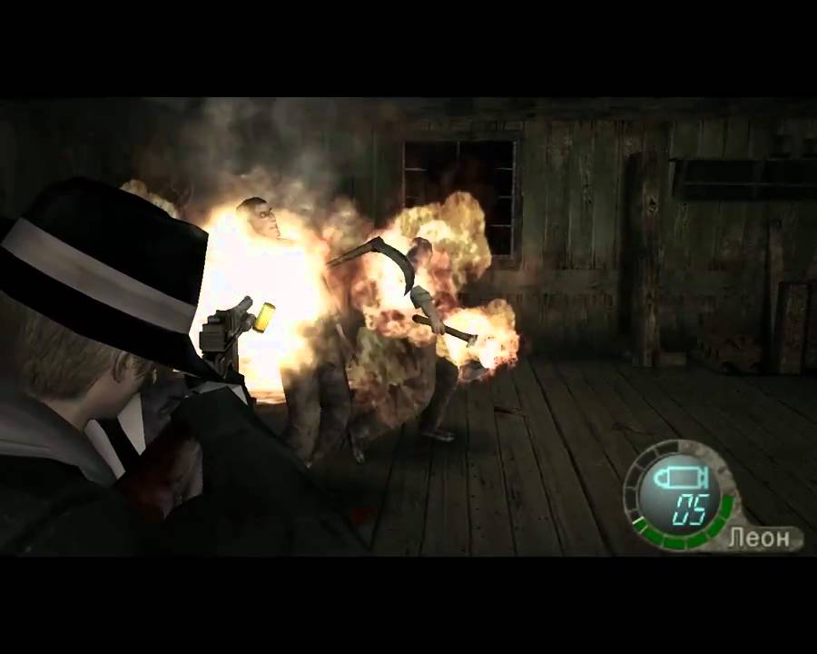 RE 4 - Леон обороняет дом смотреть онлайн