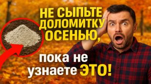 НЕ СЫПЬТЕ ДОЛОМИТКУ ОСЕНЬЮ, пока не узнаете ЭТО! 🤫 Вся правда о раскислении почвы