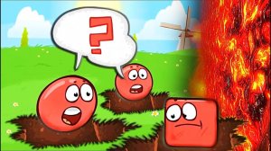 КРАСНЫЙ ШАРИК 4: ПОЛ ЭТО ЛАВА ЧЕЛЛЕНДЖ ШАР мультик игра   RED BALL 4 Volume 5 INTO THE CAVE