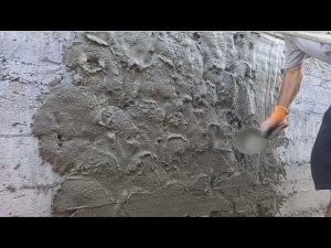 Штукатурка цоколя из цемента и песка | Sokolni qum suvoq qilish
