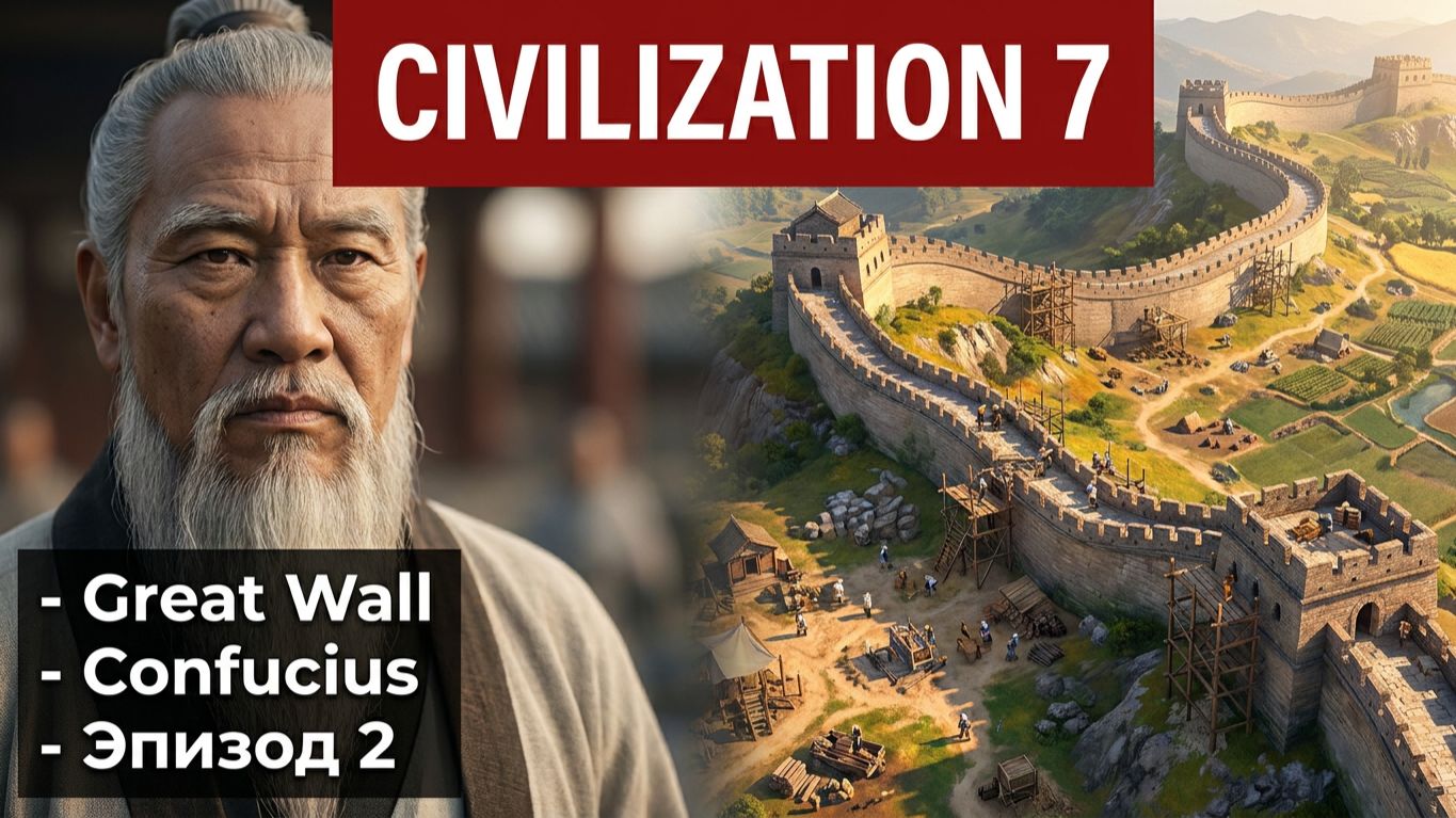 Civilization 7 (2025) - Строим большую китайскую стену Конфуция #2
