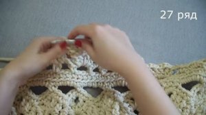 Мастер-класс на овальный ковер Майское чудо 23-29 ряды / Crochet oval rug tutorial MayMiracle