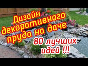 Дизайн декоративного пруда на даче.80 лучших идей!!!
