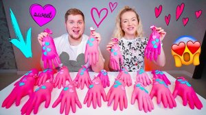 ТАЙНЫЕ ПЕРЧАТКИ СЛАЙМ ЧЕЛЛЕНДЖ 💕 ЛИЗУН из Случайных Ингредиентов Slime Challenge