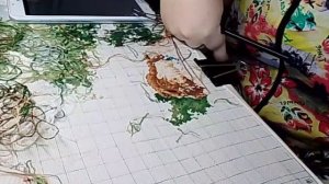 Лесная тайна Вышивка крестиком мои посиделки со вышивкой крестиком и с аудиокнигой