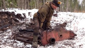 Нашел в лесу останки трактора. Вывозка металла. Часть 3.
