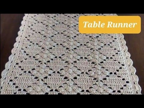 crochet table runner | easiest table cover pattern | table runner tutorial #tablerunner смотреть онлайн