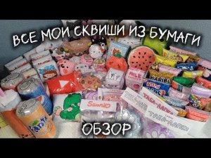 👀ОБЗОР ВСЕХ МОИХ СКВИШЕЙ ИЗ БУМАГИ🍥