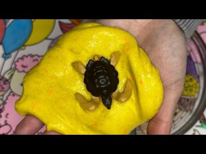 Песочный SLIME для черепахи 🐢лёгкий рецепт хрустящего Слайма 🥳