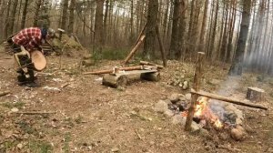 ПРИШЕЛ В ЗЕМЛЯНКУ С НОЧЕВКОЙ. ТРУДОВЫЕ БУДНИ в ДОМЕ ПОД ЗЕМЛЕЙ. ПРИШЛА ВЕСНА !