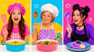 Я vs Бабушка vs Руми 🍜 Поварской Баттл💖 Кто готовит лучше_