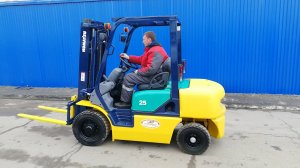 ТЕСТ-драйв вилочный погрузчик Komatsu FG25T-14