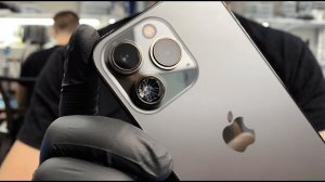 iPhone 13 Pro замена разбитого стекла основной камеры