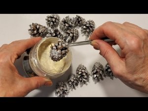ШИШКИ + ФОЛЬГА (кухонная) ВЫ ПОТЕРЯЕТЕ ДАР РЕЧИ! ГЛАЗ НЕ ОТОРВАТЬ ОТ КРАСОТЫ) DIY поделки из шишек