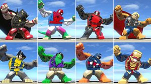 LEGO ВСЕ ПЕРСОНАЖИ ПРЕВРАЩАЮТСЯ В ХАЛКА | Marvel Super Hero
