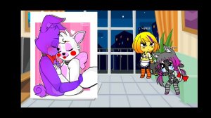 реакция персонажей фнаф на шипы gacha club/гача клуб (тапки?)