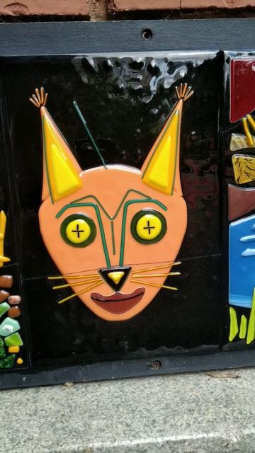 Создано по мотивам рисунков. детей часть 4. #art #mural #cat #творчество #творчество #painting
