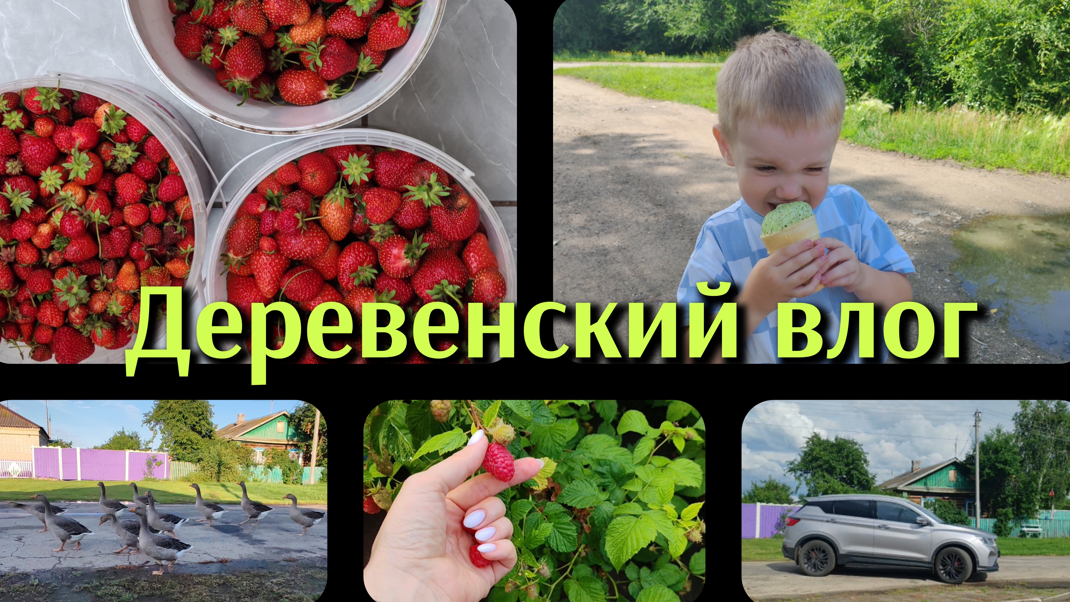Деревенский влог/Природа/Урожай/Арсений первый раз за рулем смотреть онлайн