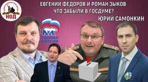 Единая Россия на выборах в Госдуму 2026 | Евгений Федоров и Роман Зыков ЧТО ЗАБЫЛИ В ГОСДУМЕ?