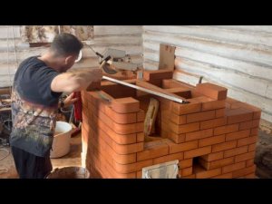Кладка печи с лежанкой своими руками 1/3 часть