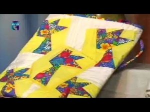 Лоскутное шитье. Птица счастья - украшение для лоскутного одеяла и сумки. Мастер класс