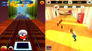 Talking Tom Gold Run Агент Анжела VS Ледибаг и Супер Кот! Gameplay