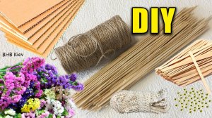 Великолепный Декор из Джута, шпажек... в Подарок Поделки Своими Руками