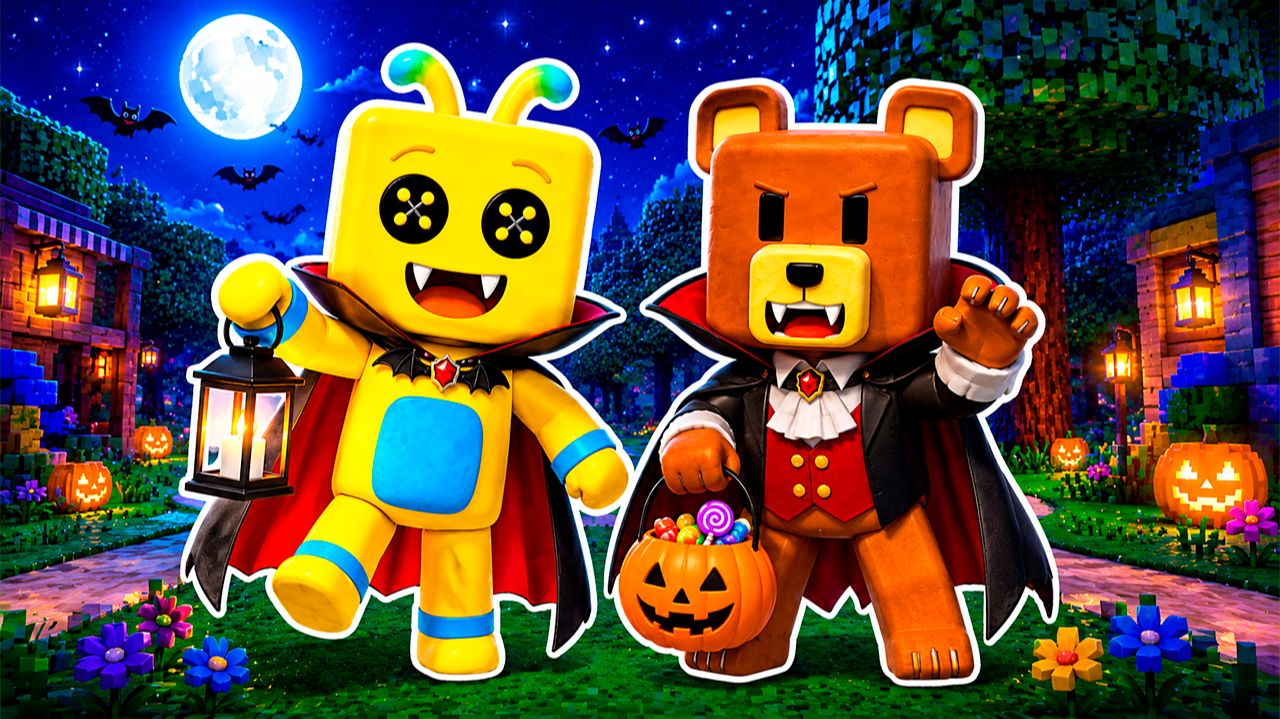 ШИКА И БААРЕН СТАЛИ ВАМПИРАМИ в СУПЕР МИШКА! Super Bear Adventure