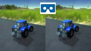Синий Трактор 3Д для VR очков 3D SBS VR box видео игра
