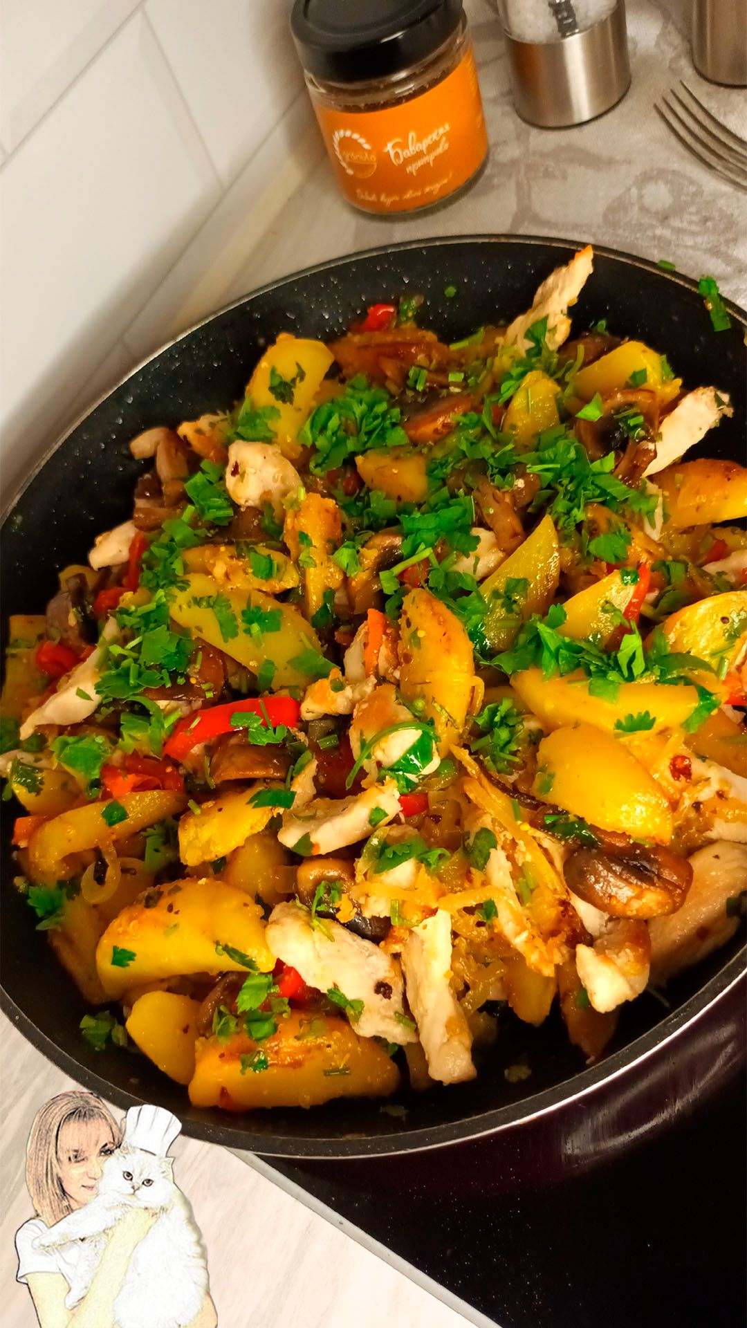 Оджахури — грузинский шедевр из картошки и мяса🍗🍟