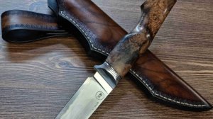 Как сделать отличный охотничий нож своими руками  из ламината QPM 53!!!