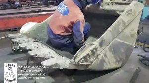 ремонт ковша. ЗАВОД КОВШЕЙ / Excavator bucket repair. BUCKET-FACTORY.RU