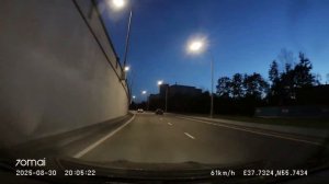 Driving in Moscow city: Лефортово - Текстильщики 30/08/2025 (timelapse 4x)
