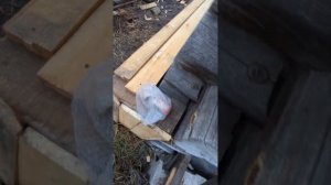 Простая завалинка дома (утепление дома)